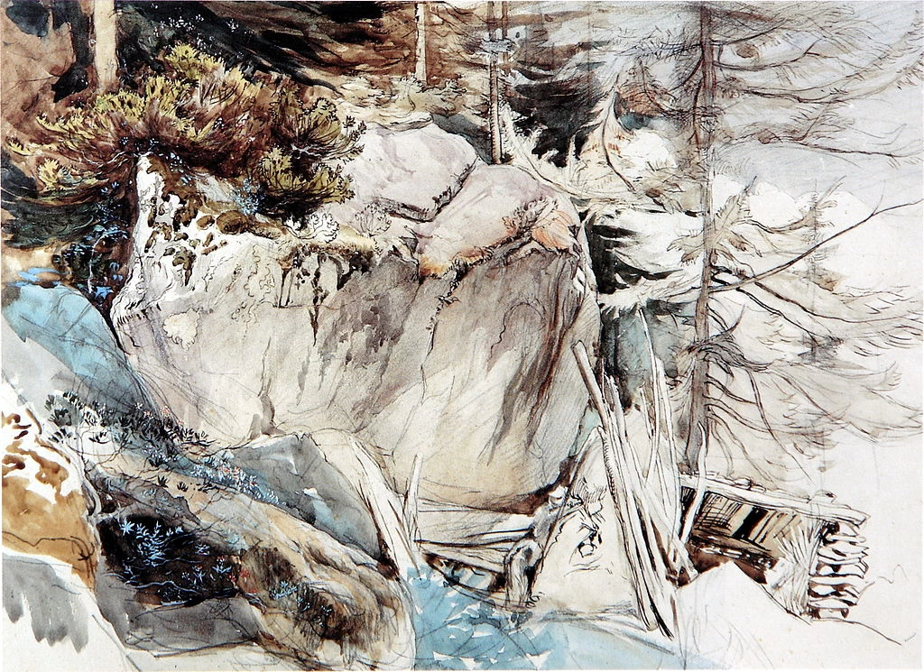 Mountain Rock e Alpine Rose, ~ 1844 - 1849